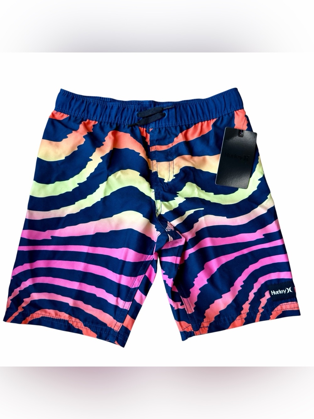 Hurley Boys' "Keep It Wavy" Pull-On Swim Trunks BNWT Size 7 BRAND NEW